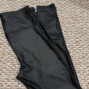 Pink Lily faux leather legging